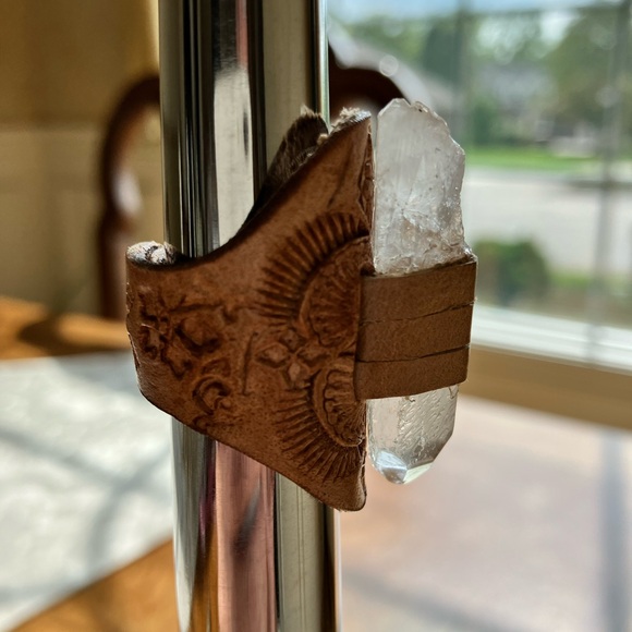 Buffalo Girl Druid ring with crystal quartz - Picture 4 of 6